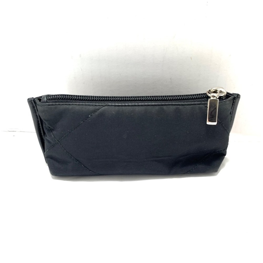 Salvatore Ferragamo Nylon Black Pouch Leather